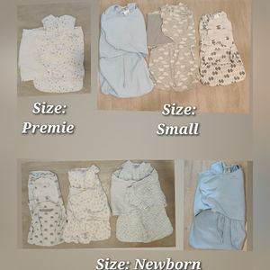 8x Halo Swaddle / Halo Sleep Sack Bundle, (P, NB, S)